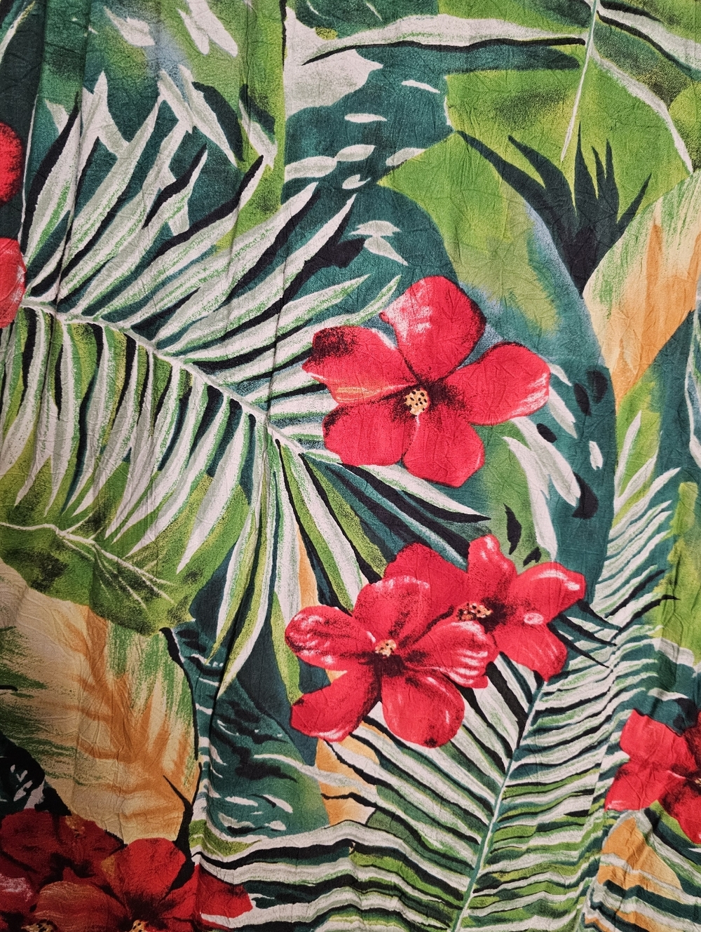 JAMS WORLD Vintage 80s Tropical Floral Button-Up Hawaiian Shirt sz 2XL Men's - Picture 3 of 7